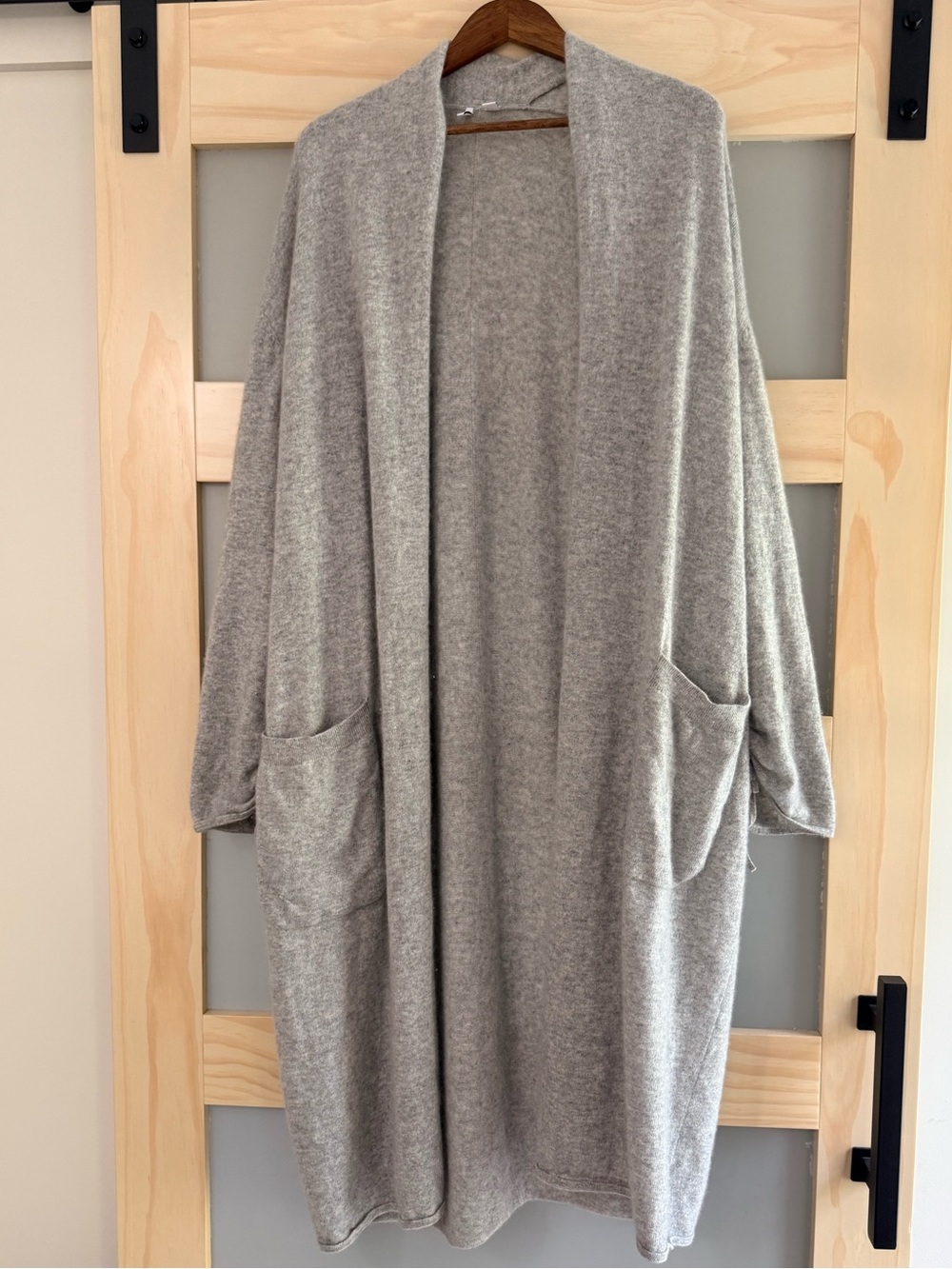Nordstrom 100% Cashmere Long Sweater Robe Cardigan XL Oversized